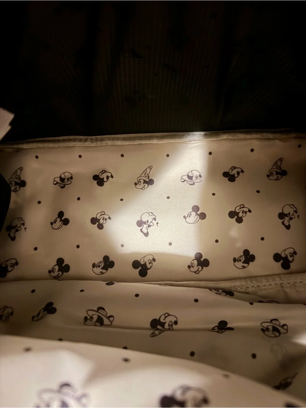 Petunia Pickle Bottom Black&White Mickey Mouse over Years Backpack Diaper Bag